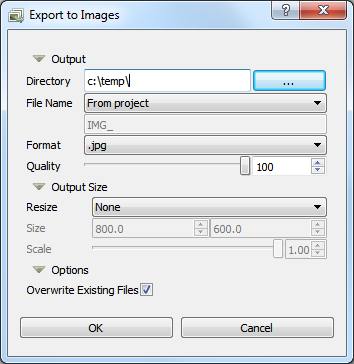 MockupUI - Export to images dialog